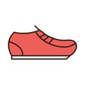 Shoe sportswear accessory fashion line and fill icon