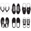 shoe vector set