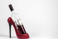 Shoe wine rack Royalty Free Stock Photo
