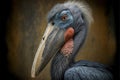 Shoebill or whalehead or shoe-billed stork (Balaeniceps Rex) in Prague zoo, AI generated Royalty Free Stock Photo