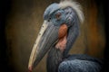 Shoebill or whalehead or shoe-billed stork (Balaeniceps Rex) in Prague zoo, AI generated Royalty Free Stock Photo