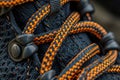 Shoelaces Close-Up: patterns and textures of shoelaces