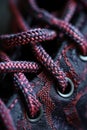Shoelaces Close-Up: patterns and textures of shoelaces