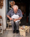 Shoemaker in Crete, Greece