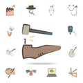 shoemaker tools icon. Detailed set of tools of various profession icons. Premium graphic design. One of the collection icons for