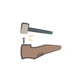 shoemaker tools icon. Element of professions tools icon for mobile concept and web apps. Sketch shoemaker tools icon can be used f