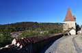 The Shoemakers` Tower in Sighisoara, Romania. Royalty Free Stock Photo