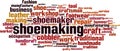 Shoemaking word cloud Royalty Free Stock Photo