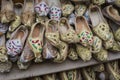 Shoes in arabian style, market of Dubai Royalty Free Stock Photo