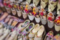 Shoes in arabian style, market of Dubai. Selective Focus Royalty Free Stock Photo