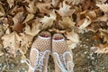 Shoes and Autumn Leaves