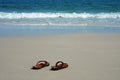 Shoes on the beach