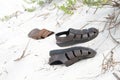 Shoes on the beach - Pensacola Beach, Florida, USA Royalty Free Stock Photo