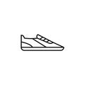 shoes, bowling line icon. Signs and symbols can be used for web, logo, mobile app, UI, UX Royalty Free Stock Photo