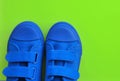 Shoes on a colofrul background Royalty Free Stock Photo