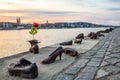 Shoes on the Danube Bank in Budapest Royalty Free Stock Photo