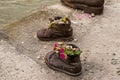 shoes on the danube bank, holocaust memorial, historic sculpture