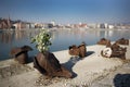 Shoes on the Danube Bank monument in Budapest Royalty Free Stock Photo