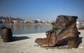 Shoes on the Danube Bank monument in Budapest Royalty Free Stock Photo
