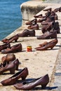 Shoes on Danube embankment (Memorial to World War II victims), Budapest, Hungary Royalty Free Stock Photo