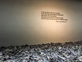 Shoes display at the United States Holocaust Memorial Museum Royalty Free Stock Photo