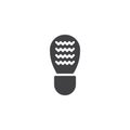 Shoes Footprint vector icon