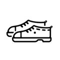 Shoes, footwears vector icon illustration