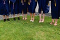 Shoes of graduating high school gals