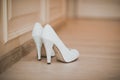 Shoes on a high heel Royalty Free Stock Photo