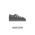 Shoes icon simple flat style vector illustration Royalty Free Stock Photo