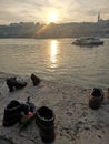 Shoes memory monument, Budapest - Hungary Royalty Free Stock Photo