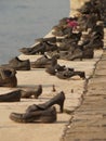 Shoes monument in Budapest Royalty Free Stock Photo