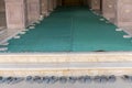 Shoes outside the door of a mosque in Sharm El Sheikh. Islamic faith concept