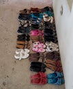 Shoes outside a mosque