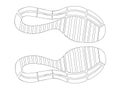 Shoes outsole pattern sample7 Royalty Free Stock Photo