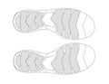 Shoes outsole pattern sample8 Royalty Free Stock Photo