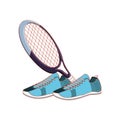 shoes for practice sport with racket