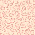 Shoes seamless pattern