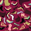 Shoes seamless pattern