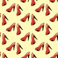 Shoes seamless pattern Royalty Free Stock Photo
