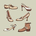 Shoes set Royalty Free Stock Photo