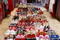 Shoes in a shoe store in the old town of Lijiang, Yunnan, China Royalty Free Stock Photo