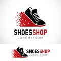 shoes shop logo design template