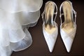 Shoes with wedding dress