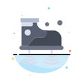 Shoes, Wifi, Service, Technology Abstract Flat Color Icon Template