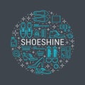 Shoeshine vector icons