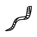 shofar horn jewish line icon vector illustration