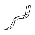 shofar horn jewish line icon vector illustration