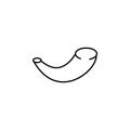 Shofar icon. Element of judaism for mobile concept and web apps iicon. Thin line icon for website design and development, app