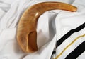 Shofar on a Tallit